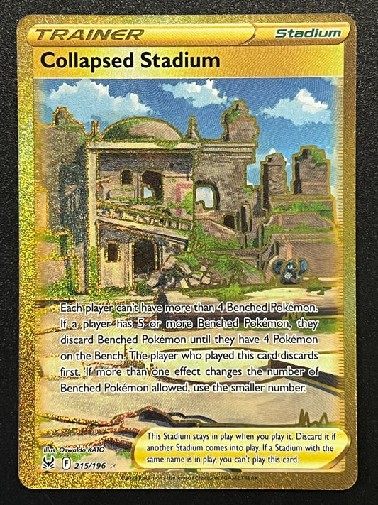 Collapsed Stadium - 215/196 Lost Origin Secret Gold Rare