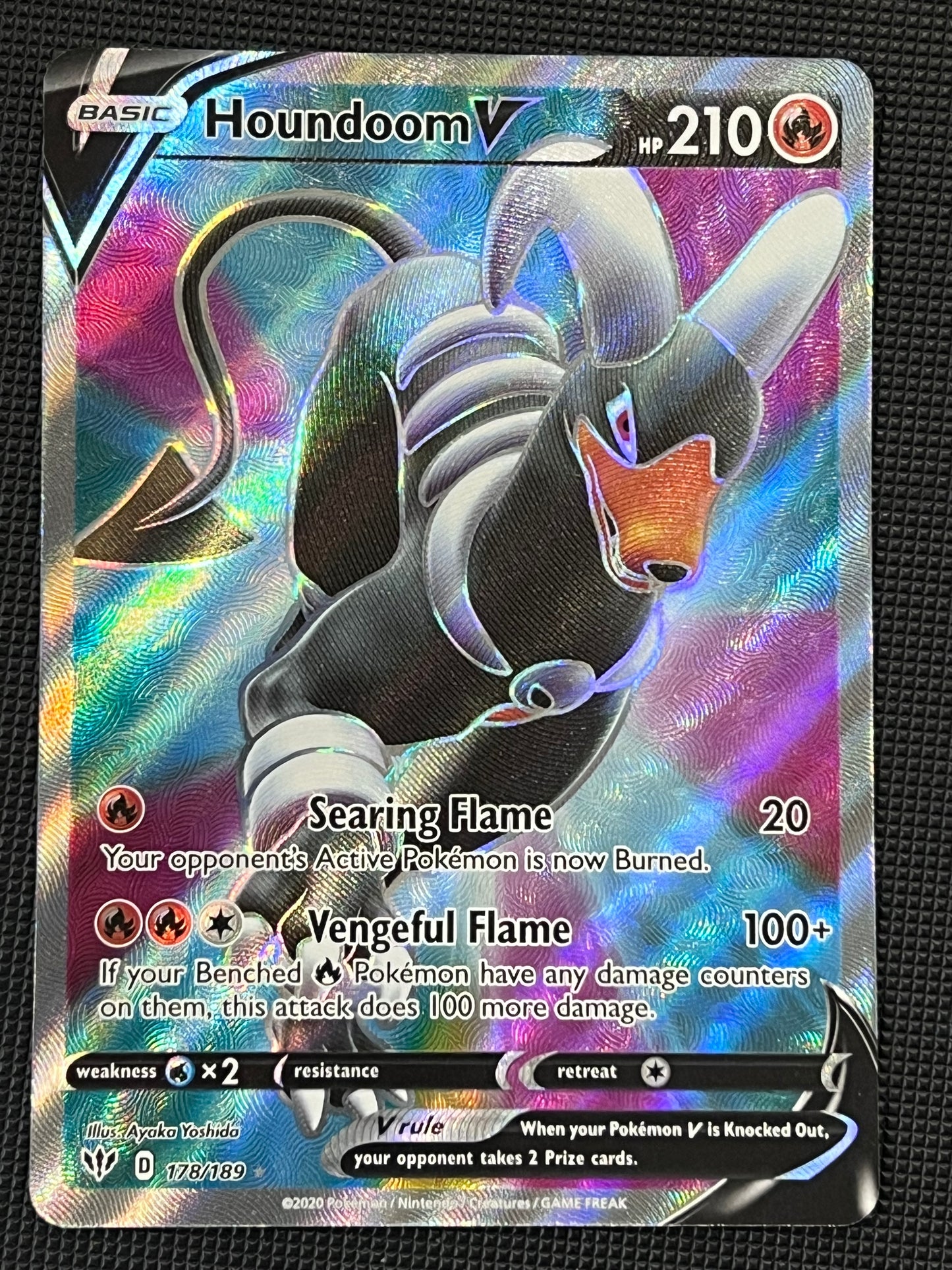 178/189 Houndoom V - Pokémon Darkness Ablaze Full Art