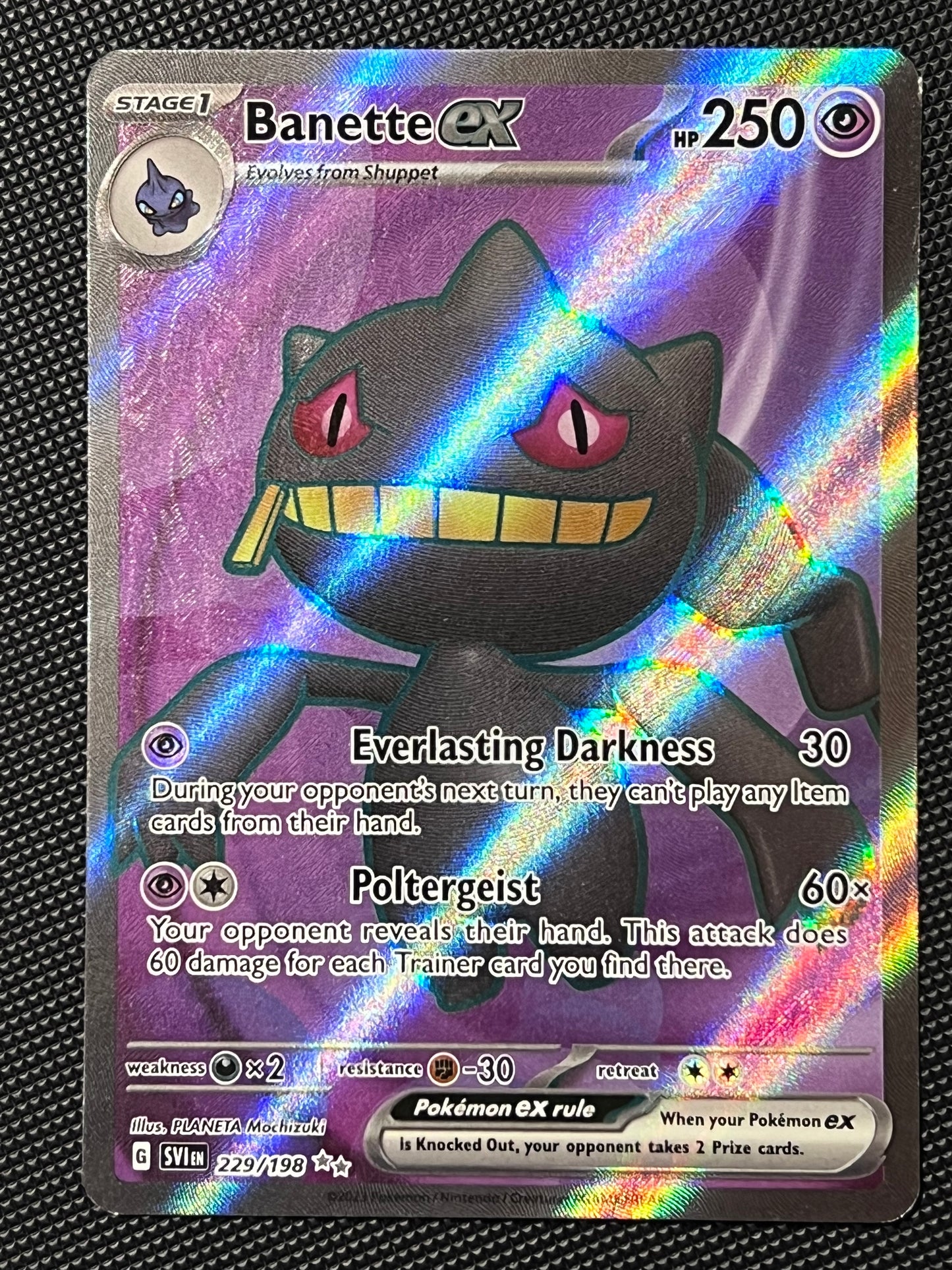 229/198 Banette Ex - Pokémon Scarlet/Violet Base Ultra Rare