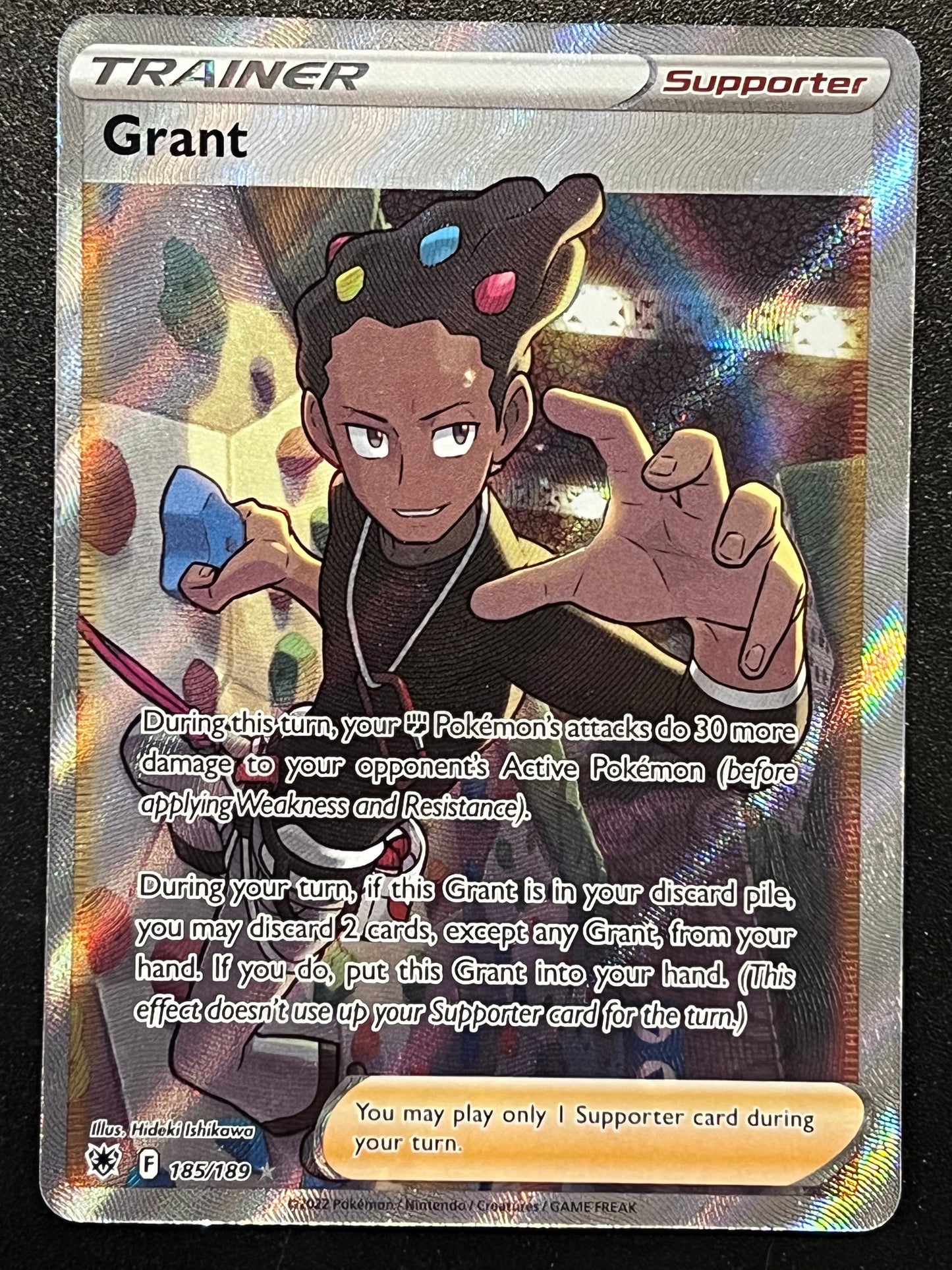 Grant - 185/189 Astral Radiance Rare Ultra Holo Trainer