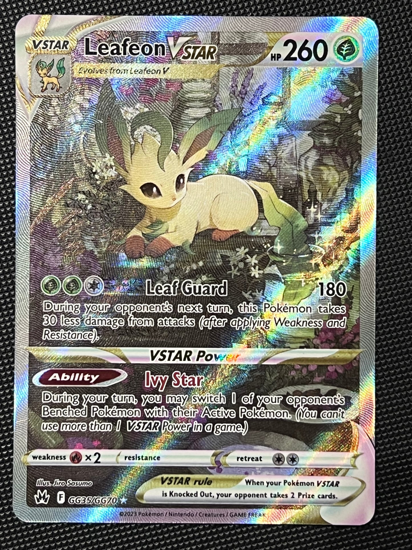 GG35/GG70 Leafeon VStar - Pokémon Crown Zenith Ultra Rare