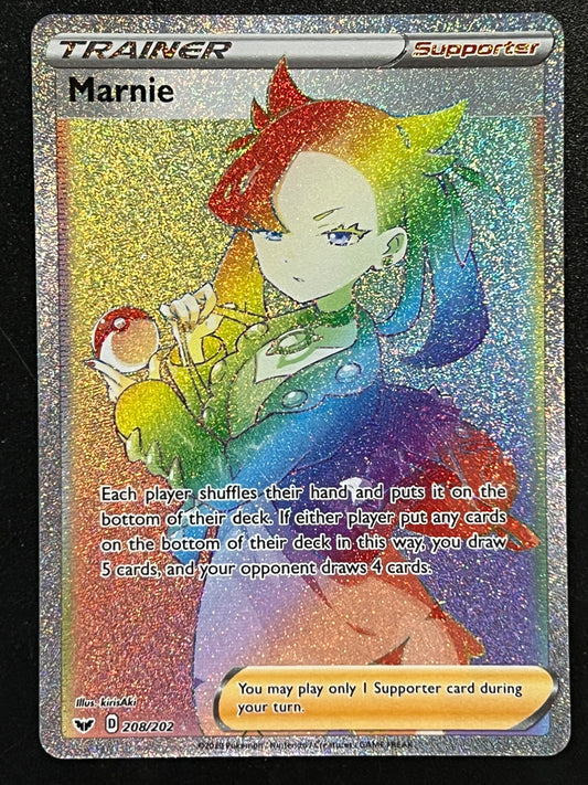 208/202 Marnie - Sword/Shield Base Rainbow Secret Rare