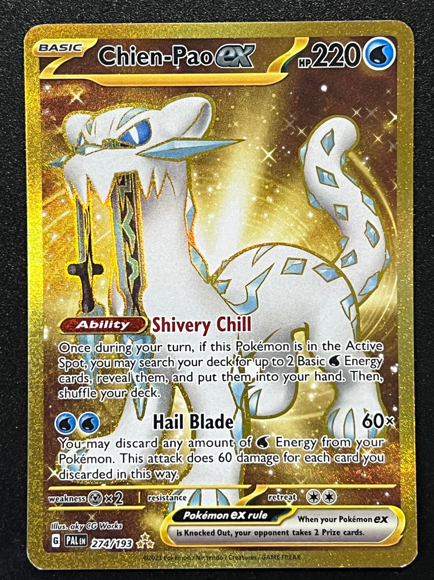 274/193 Chien-Pao Ex - Pokémon Paldea Evolved Hyper Rare