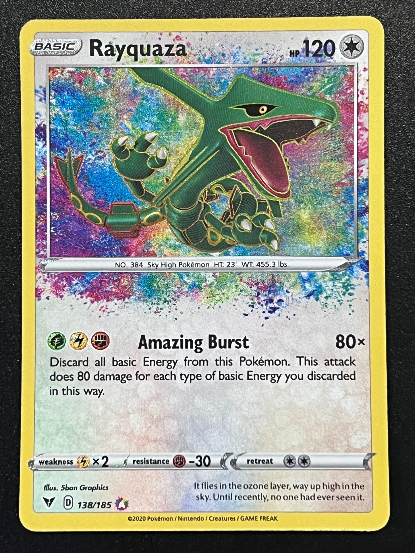 138/185 Rayquaza - Pokémon Vivid Voltage Amazing Rare