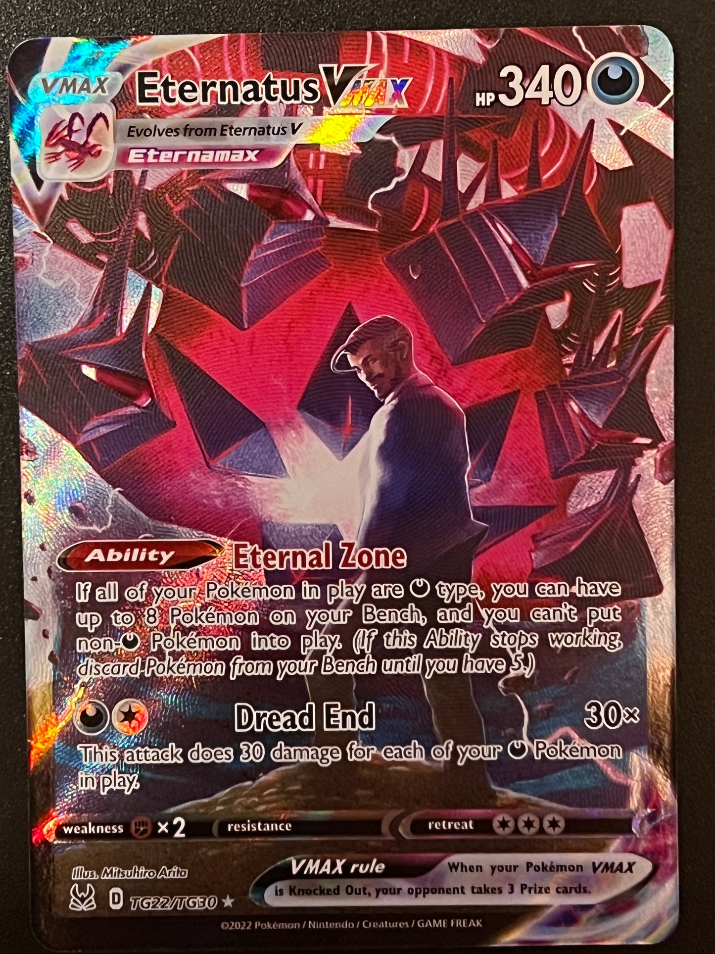 Eternatus Vmax - TG22/TG30 Lost Origin Rare Holo