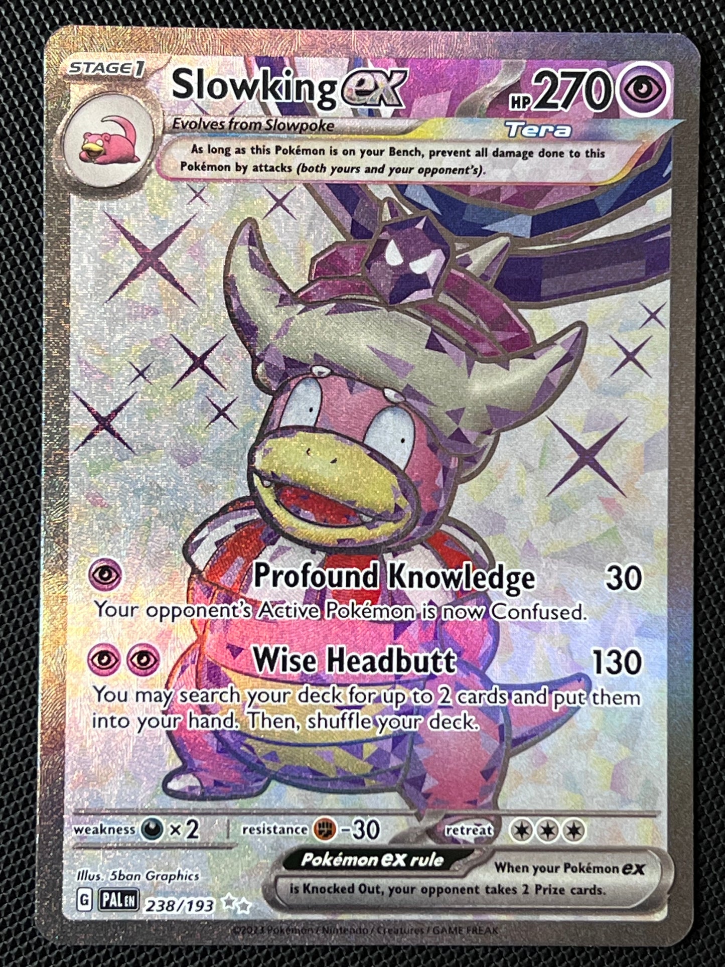 238/193 Slowking Ex - Pokémon Paldea Evolved Ultra Rare