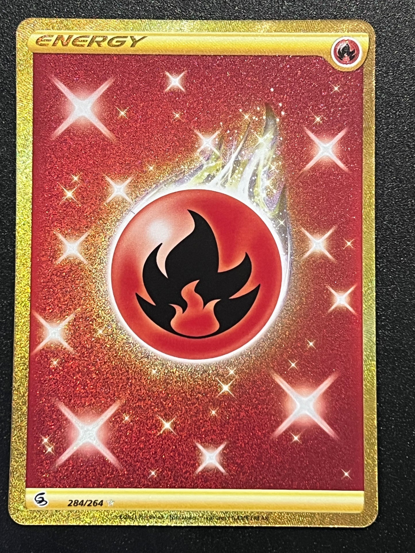 Fire Energy - 284/264 Fusion Strike Rare Secret Gold