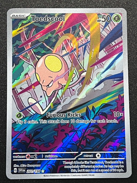 201/198 Toedscool - Pokémon Scarlet/Violet Base Illustration Rare