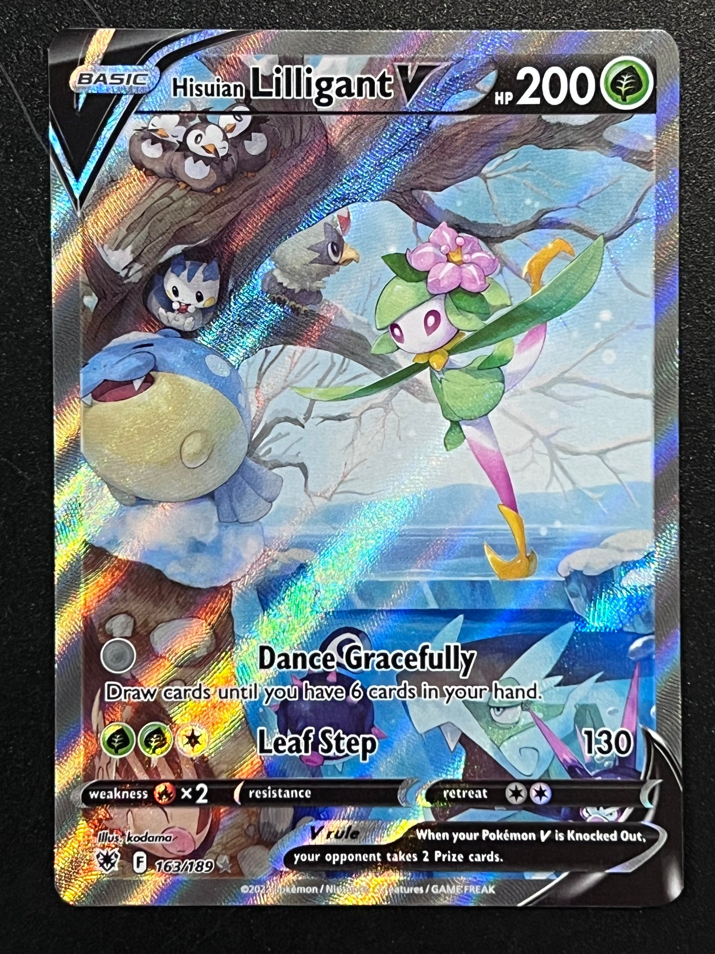 Hisuian Lilligant V - 163/189 Astral Radiance Rare Alt Art Holo