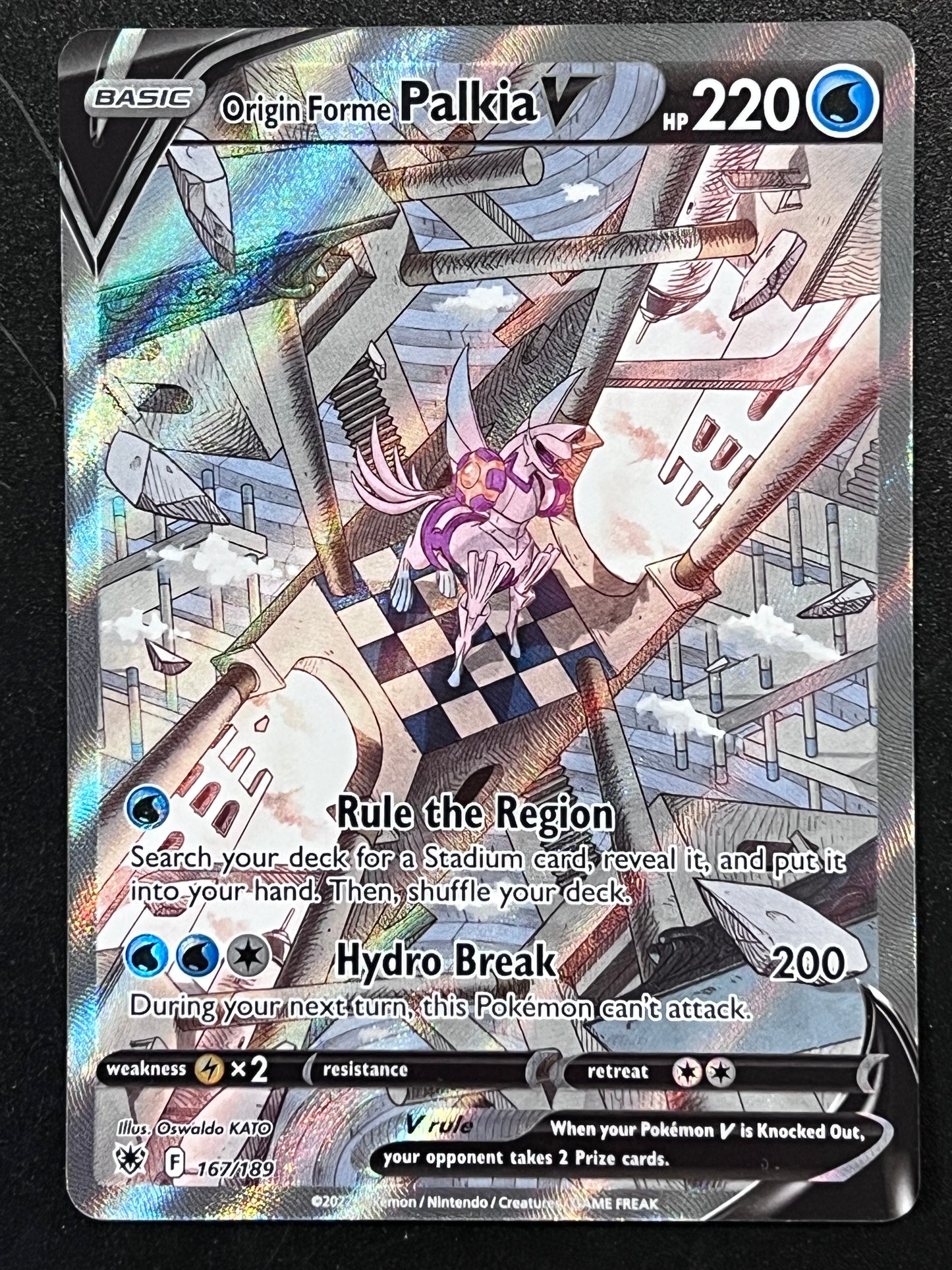 Origin Forme Palkia V - 167/189 Astral Radiance Rare Alt Art Holo