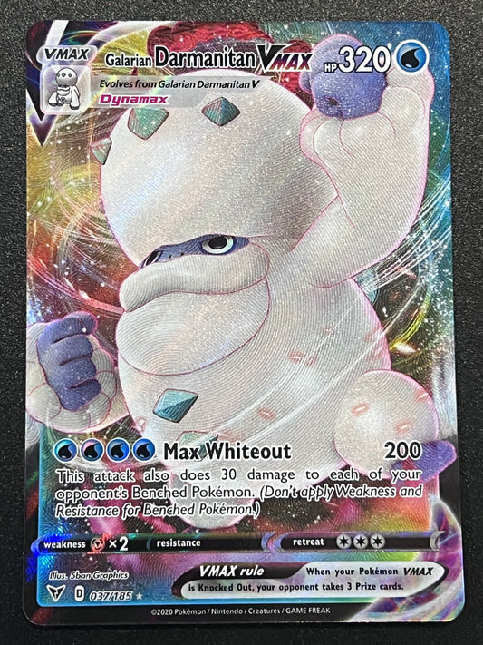 037/185 Galarian Darmanitan VMax - Vivid Voltage Ultra Rare