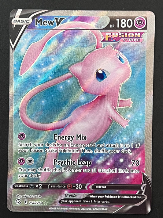 Mew V - 250/264 Fusion Strike Full Art Rare Holo V