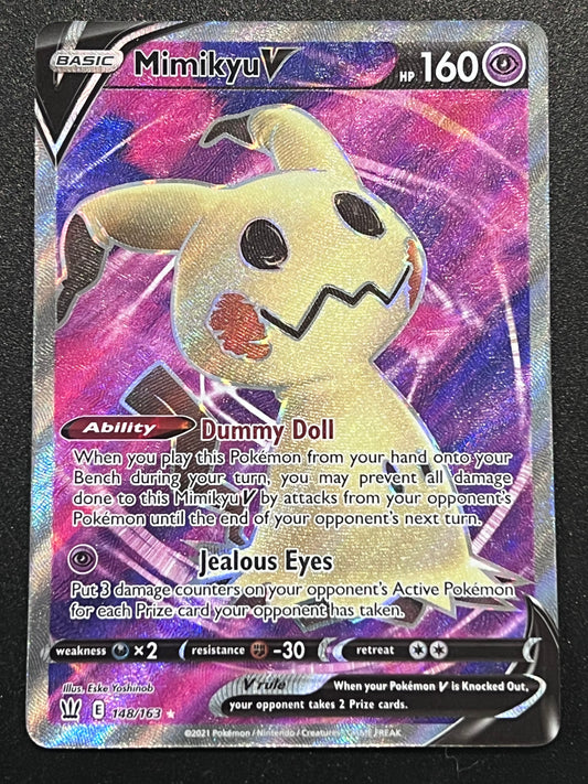 Mimikyu V - 148/163 Battle Styles Full Art Rare Holo V