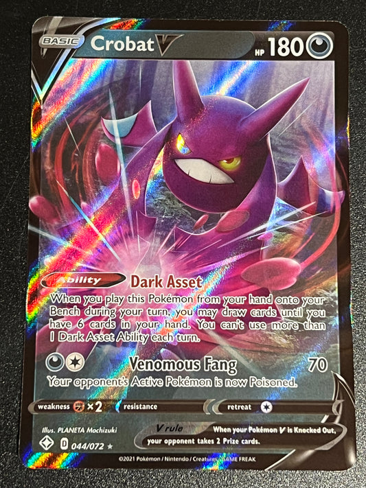 Crobat V - 044/072 Shining Fates Rare Holo V