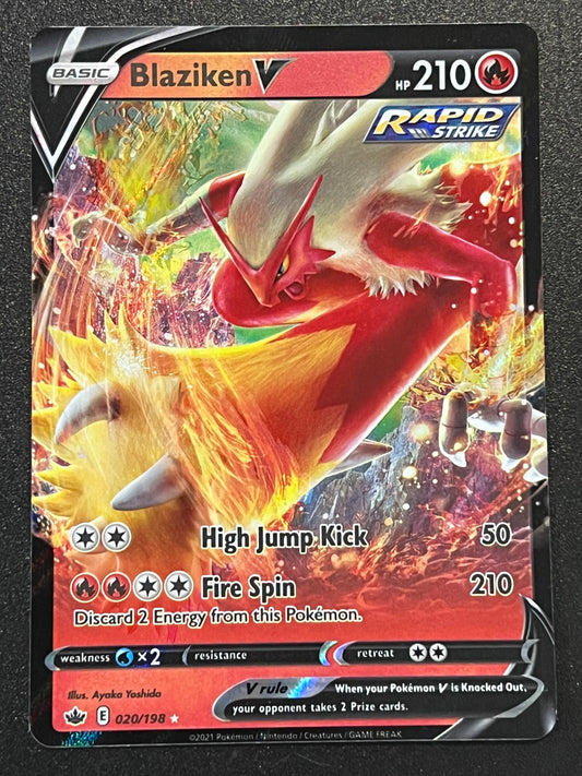 020/198 Blaziken V - Pokémon Chilling Reign Ultra Rare