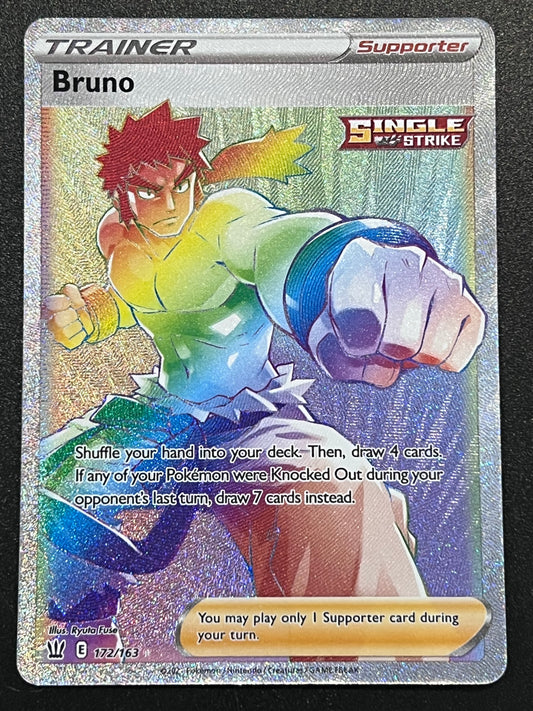 Bruno - 172/163 Battle Styles Rainbow Rare Holo