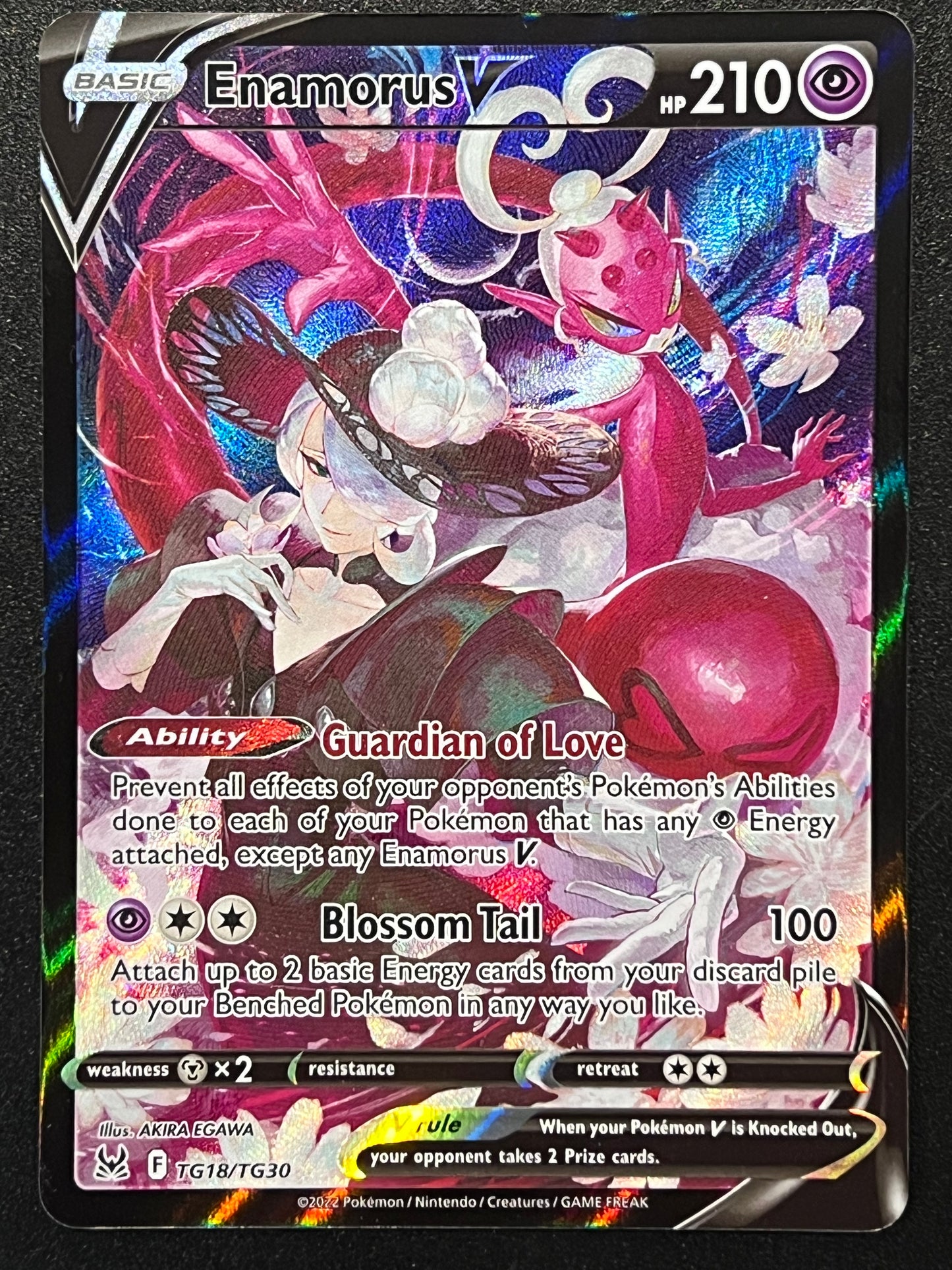 Enamorus V - TG18/TG30 Lost Origin Rare Holo