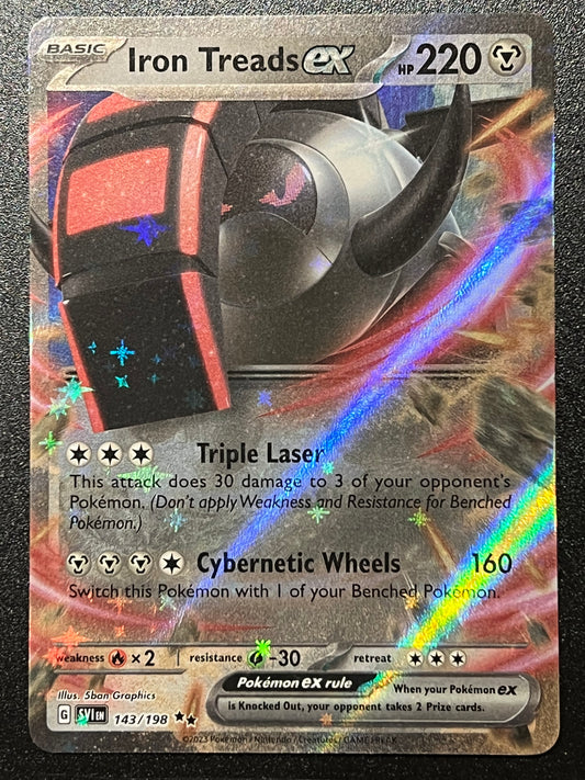 143/198 Iron Treads Ex - Pokémon Scarlet/Violet Base Double Rare
