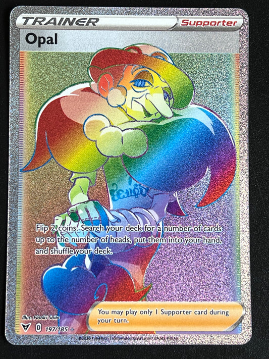 197/185 Opal - Pokémon Vivid Voltage Rainbow Secret Rare