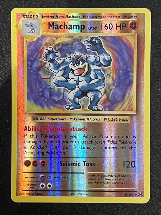 Machamp - 59/108 Evolutions Rare Reverse Holo