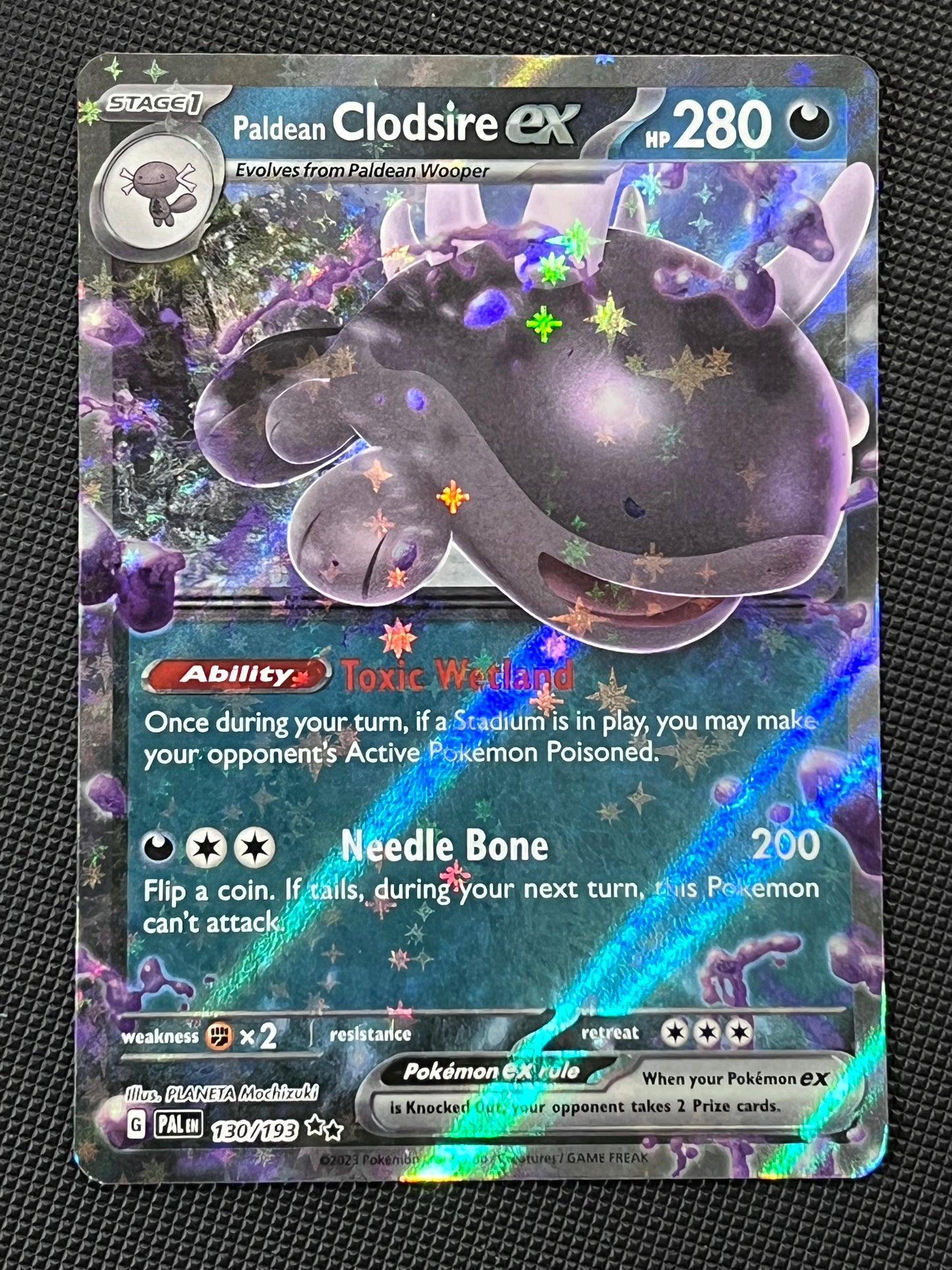 130/193 Paldean Clodsire Ex - Pokémon Paldea Evolved Double Rare