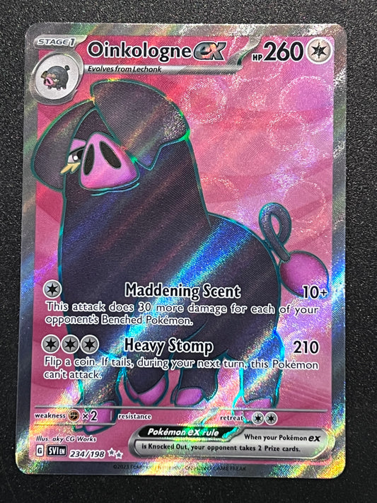 234/198 Oinkologne Ex - Pokémon Scarlet/Violet Base Ultra Rare