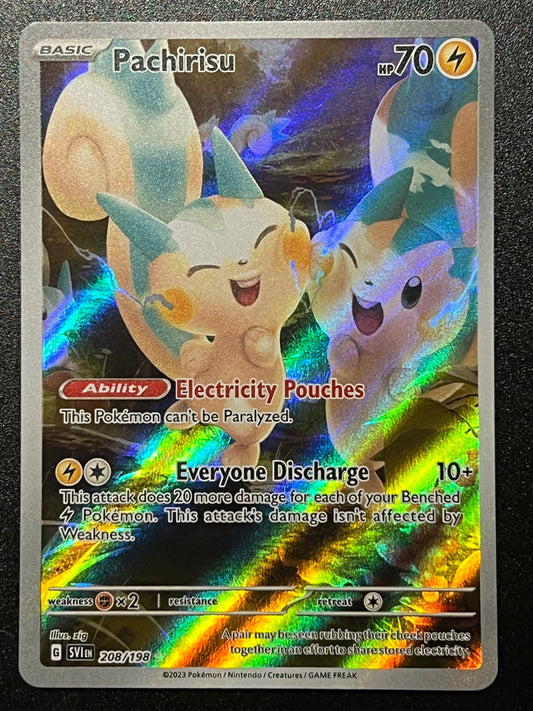 208/198 Pachirisu - Pokémon Scarlet/Violet Base Illustration Rare