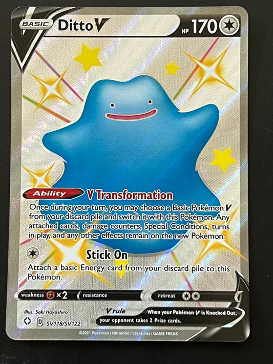 Ditto V - SV118/SV122 Shining Fates Rare Holo V