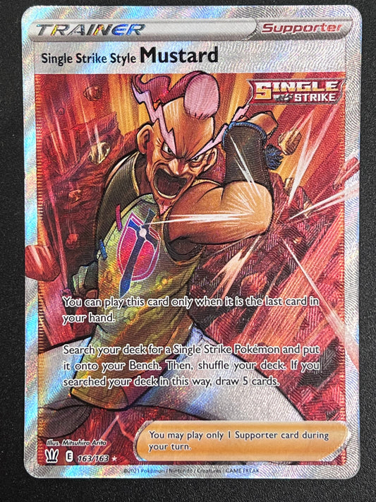 163/163 Single Strike Style Mustard - Pokémon Battle Styles Full Art