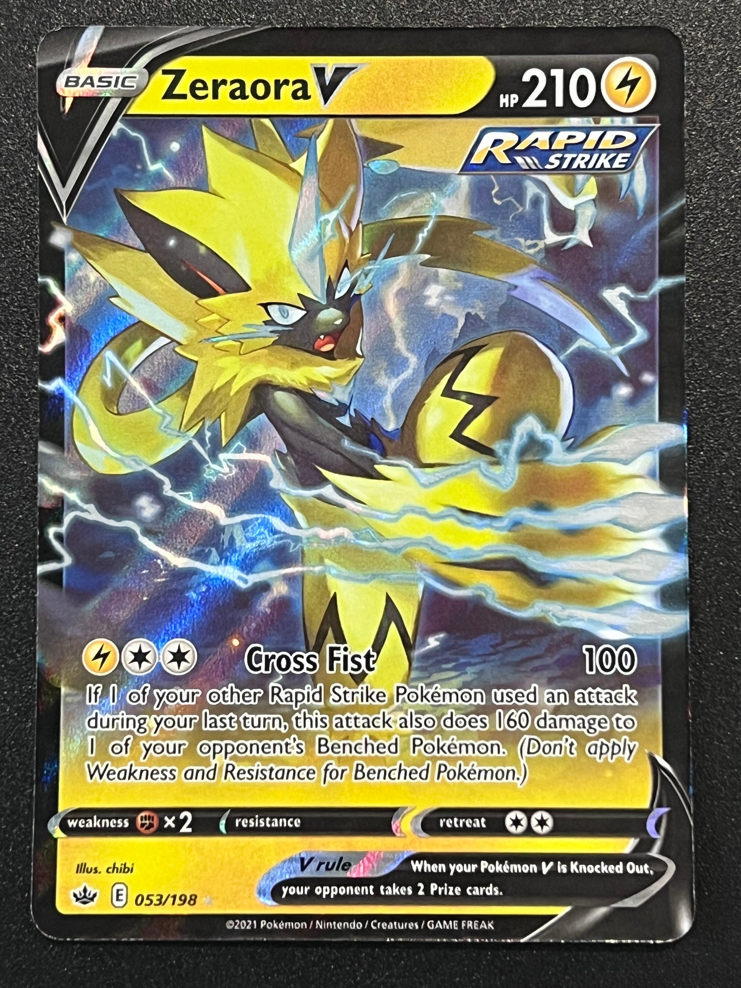 Zeraora V - 053/198 Chilling Reign Rare Holo V