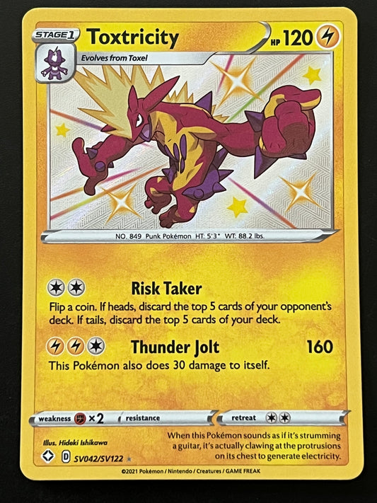 Toxtricity - SV042/SV122 Shining Fates Rare Shiny Holo