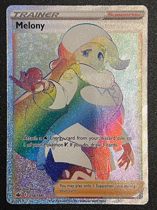 218/198 Melony - Pokémon Chilling Reign Rainbow Secret Rare