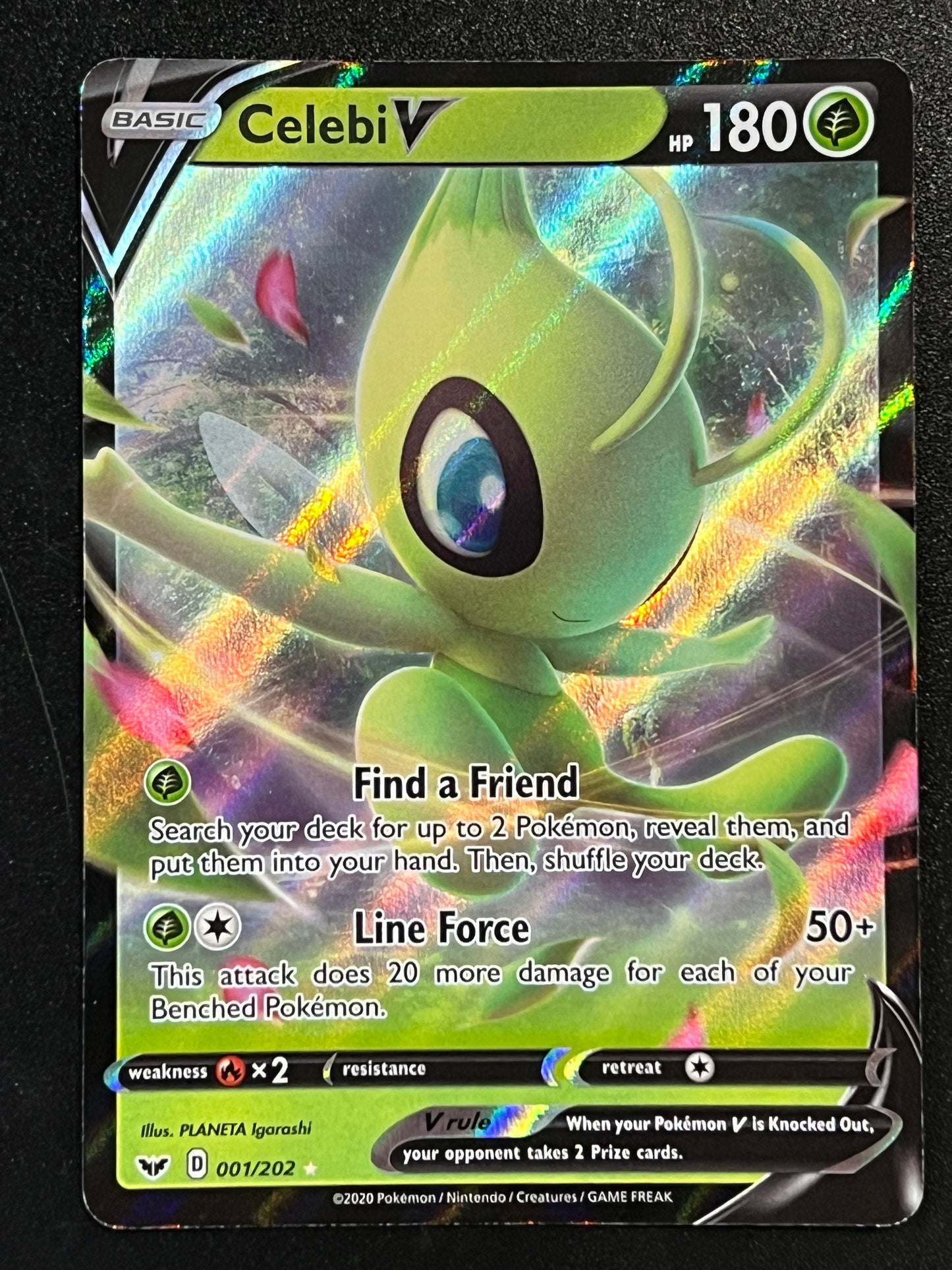 001/202 Celebi V - Sword/Shield Base Ultra Rare