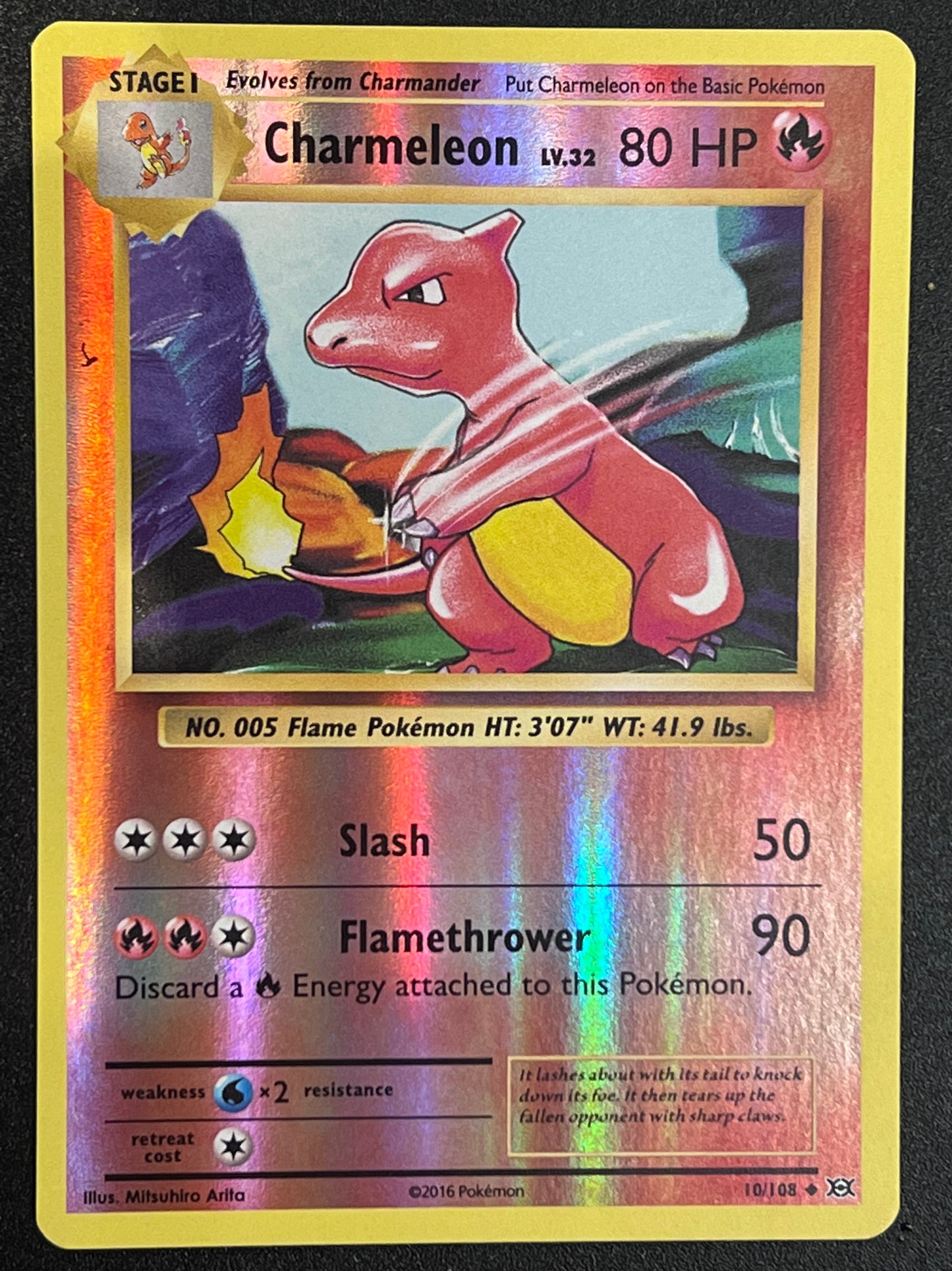 Charmeleon - 10/108 Evolutions Uncommon Reverse Holo