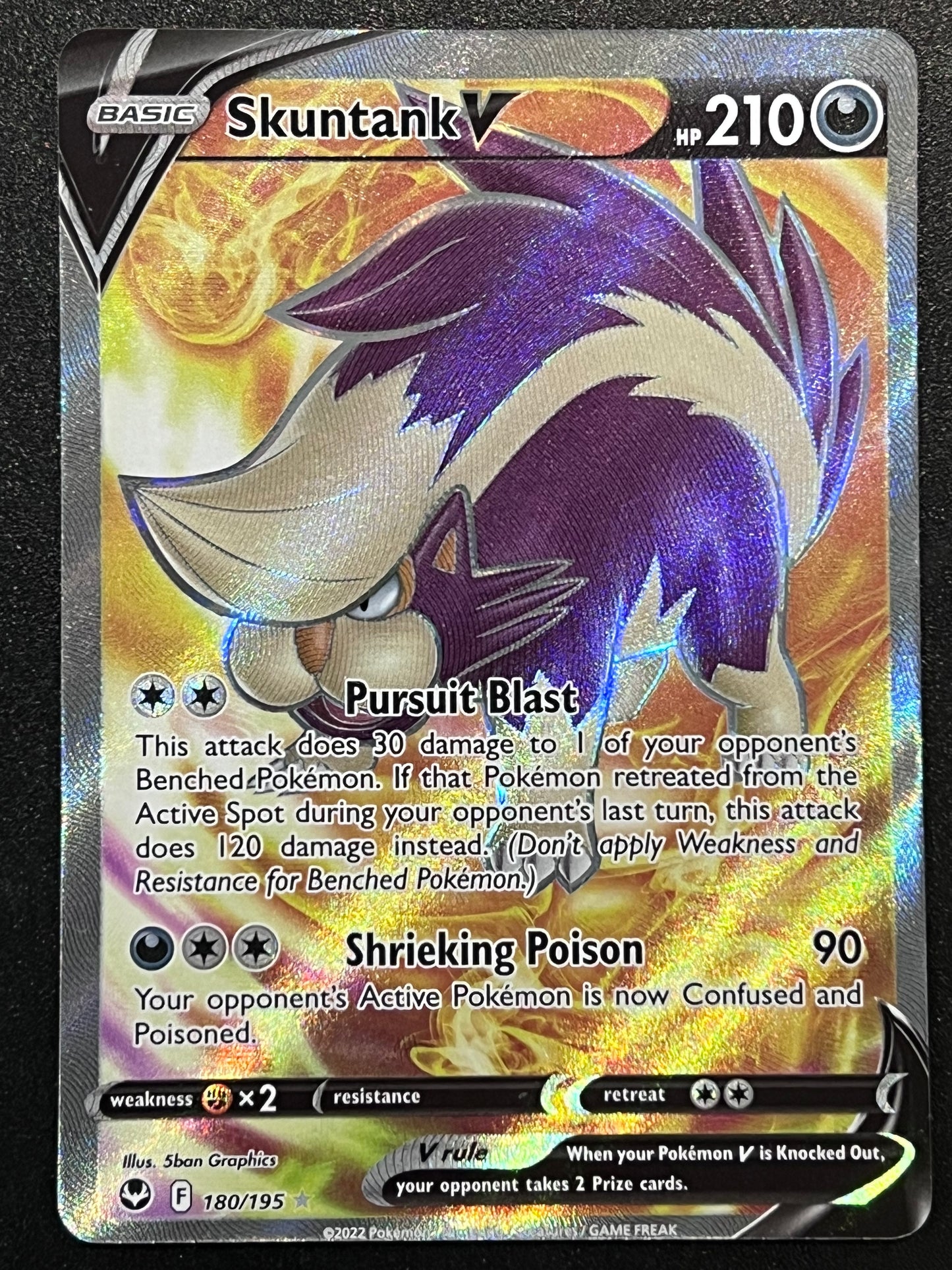 180/195 Skuntank V - Pokémon Silver Tempest Full Art