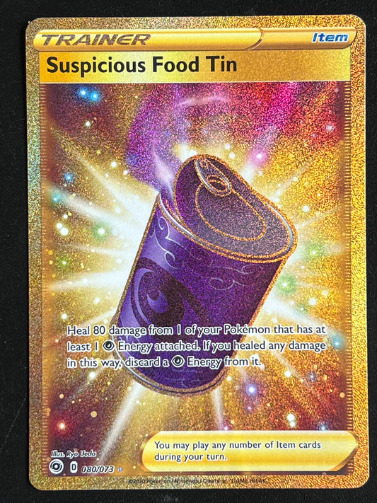 080/073 Suspicious Food Tin - Pokémon Champions Path Gold Secret Rare