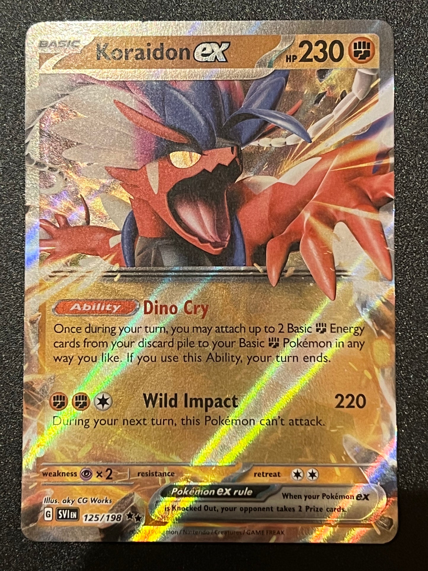 125/198 Koraidon Ex - Pokémon Scarlet/Violet Base Double Rare