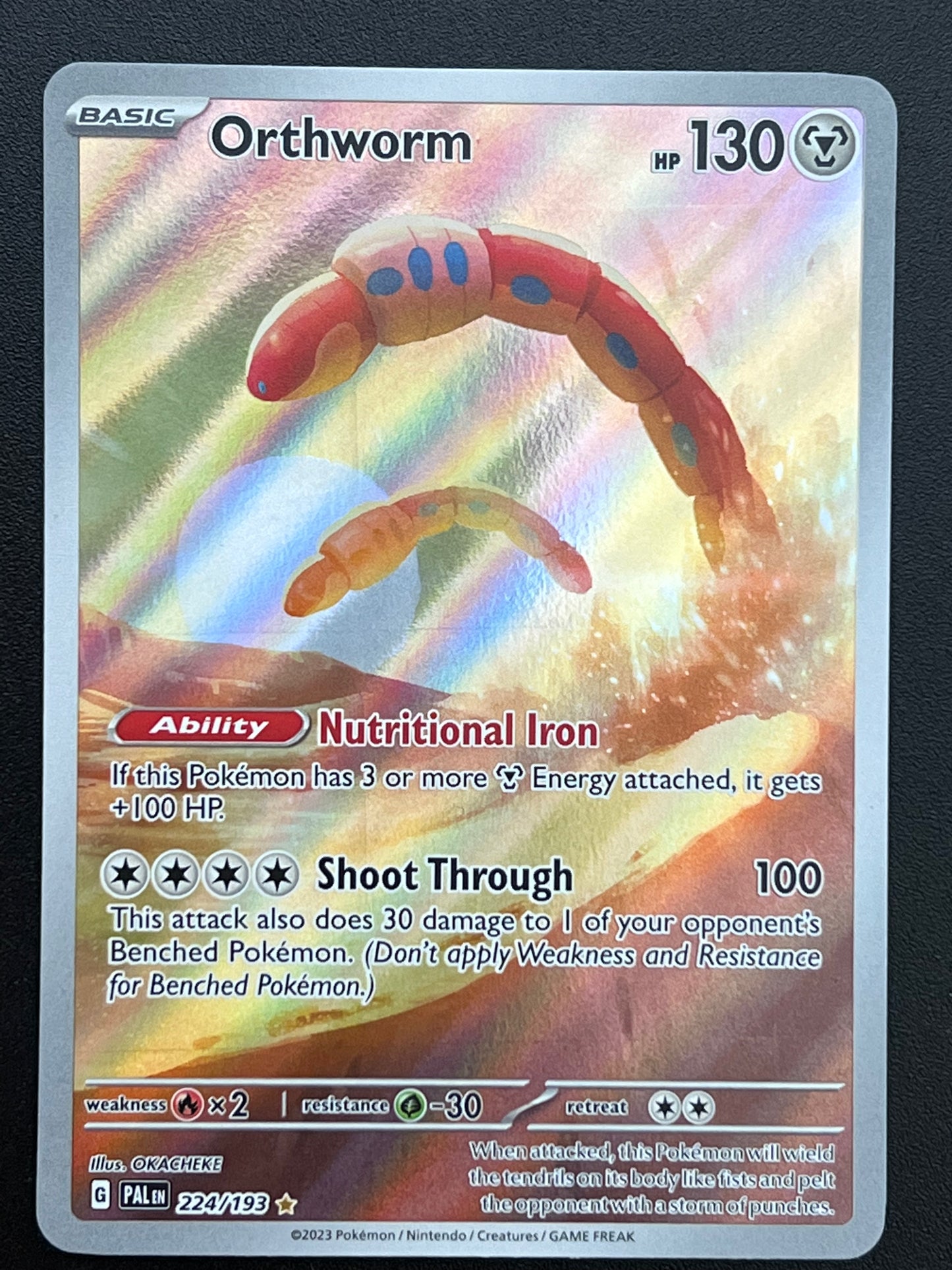 224/193 Orthworm - Pokémon Paldea Evolved Illustration Rare