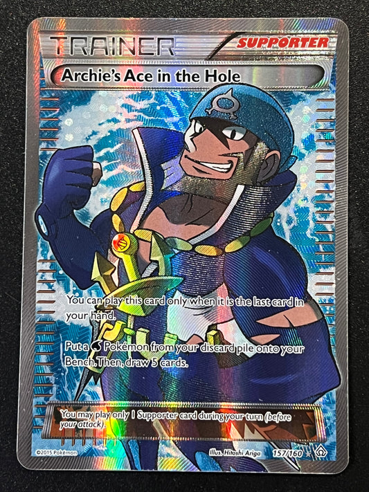 Archie’s Ace in the Hole - 157/160 Pokémon Primal Clash Ultra Rare Holo