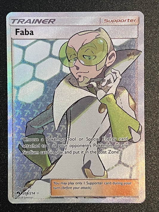 208/214 Faba - Pokémon Lost Thunder Full Art