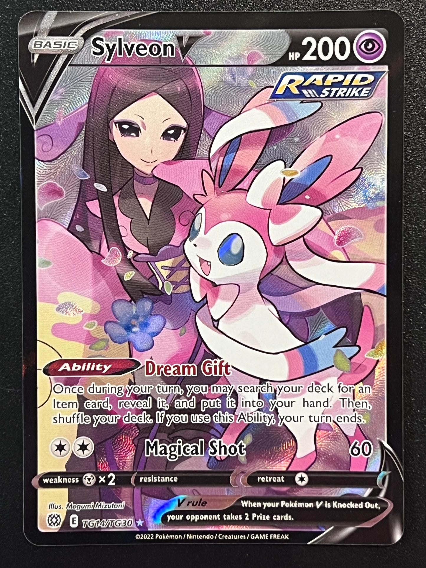 TG14/TG30 Sylveon V - Brilliant Stars Trainer Gallery