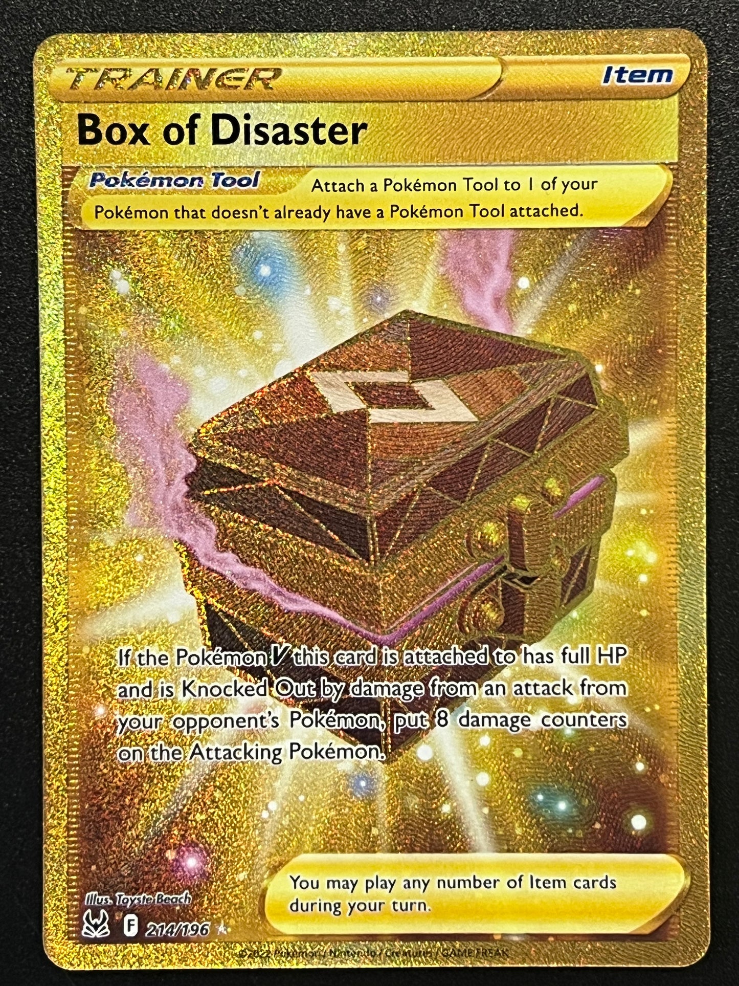 Box of Disaster - 214/196 Lost Origin Secret Gold Rare