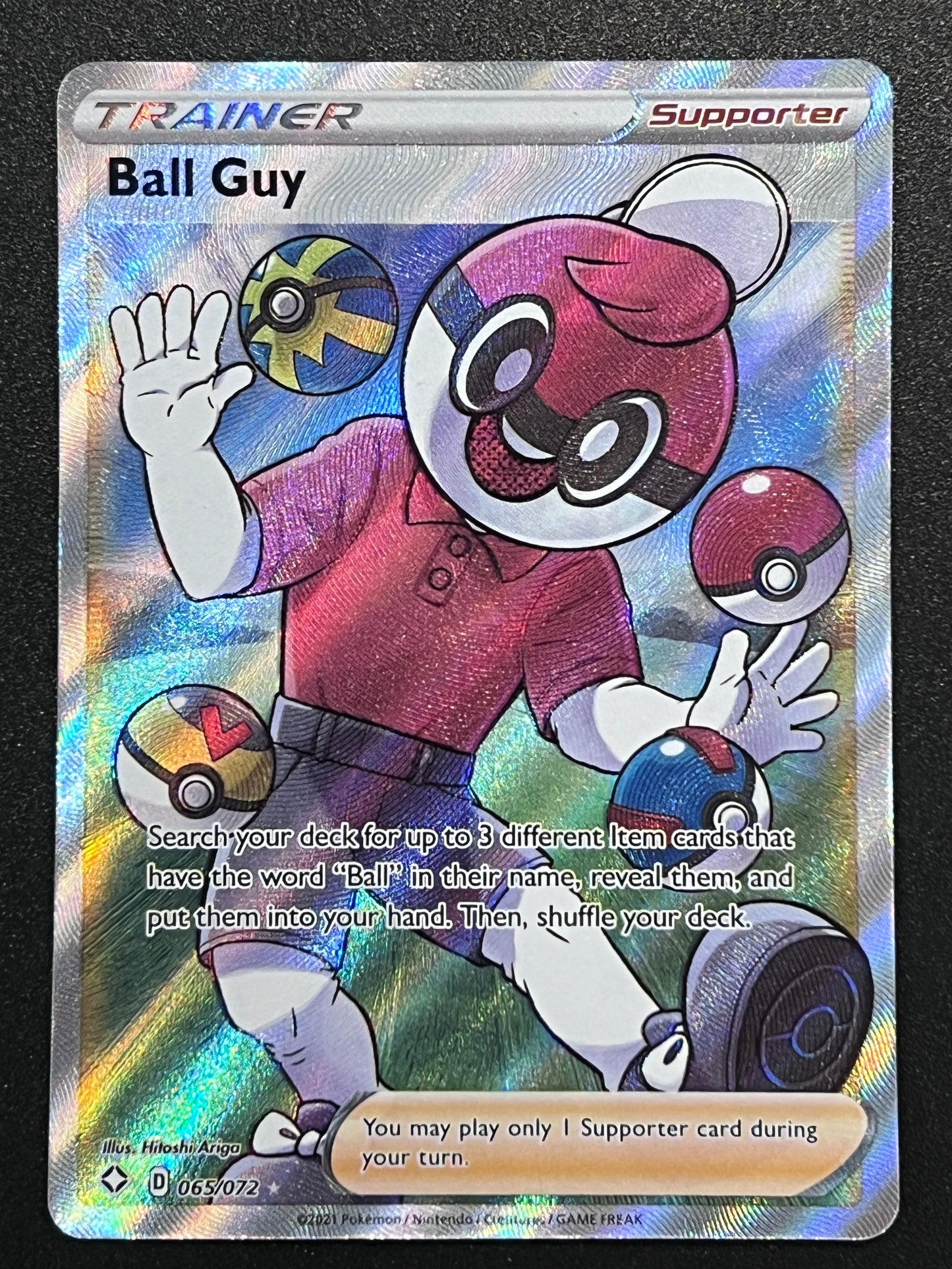 Ball Guy - 065/072 Shining Fates Ultra Rare Holo