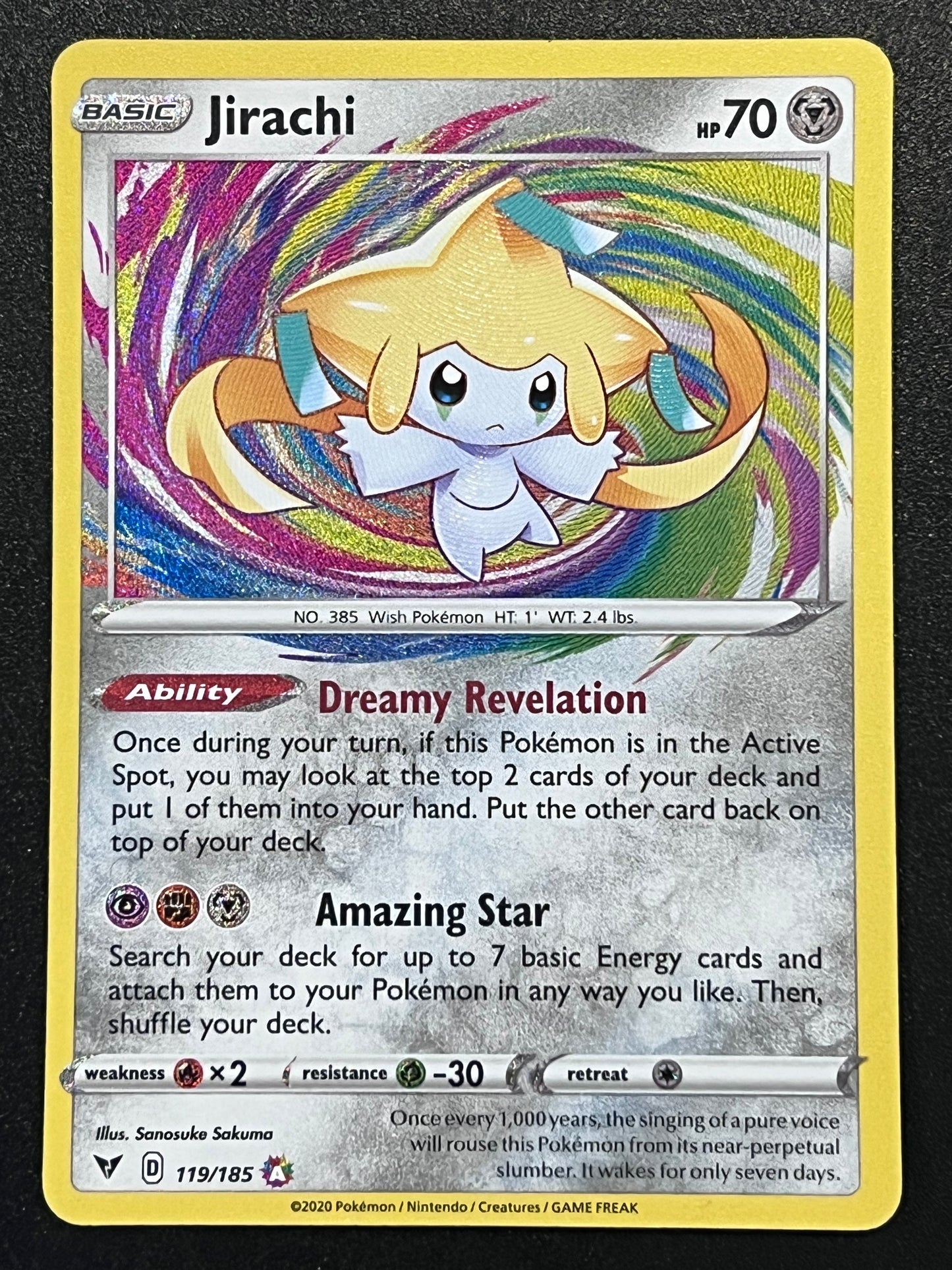 119/185 Jirachi - Pokémon Vivid Voltage Amazing Rare