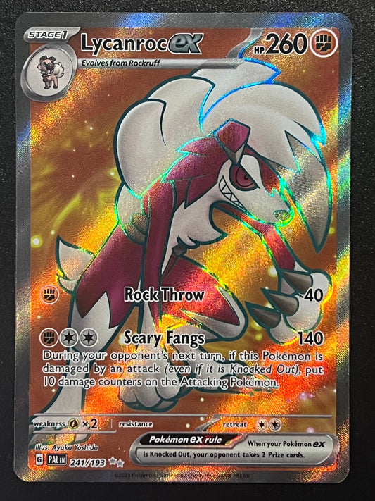 241/193 Lycanroc Ex - Pokémon Paldea Evolved Ultra Rare