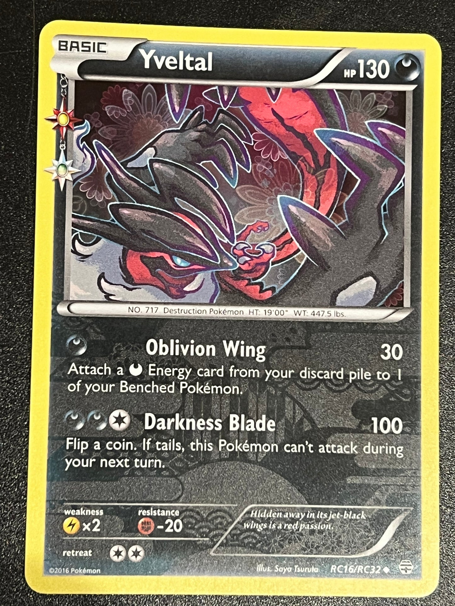 RC16/RC32 Yveltal - Pokémon Generations Uncommon Holo