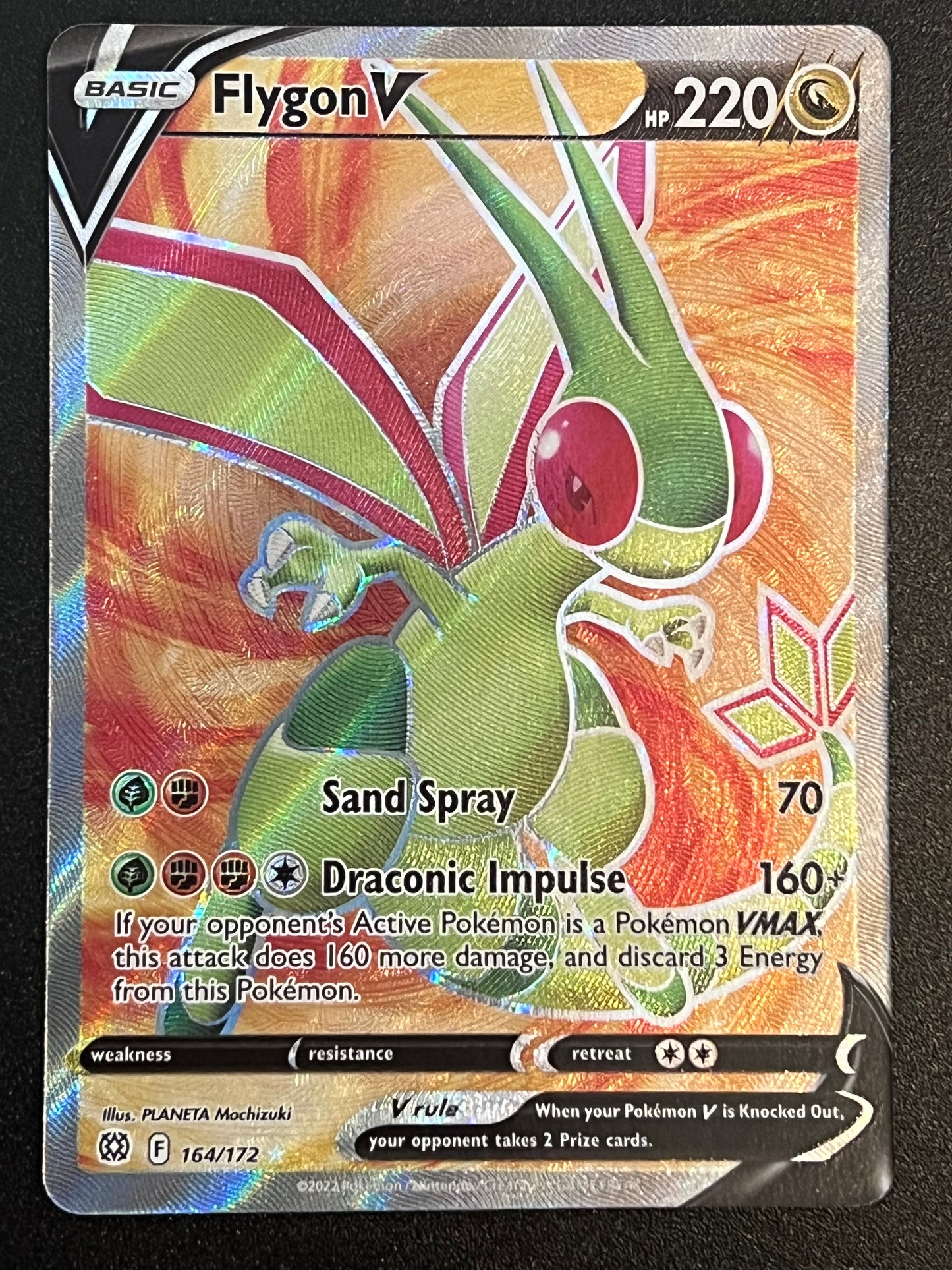 Flygon V - 164/172 Brilliant Stars Rare Full Art Holo V