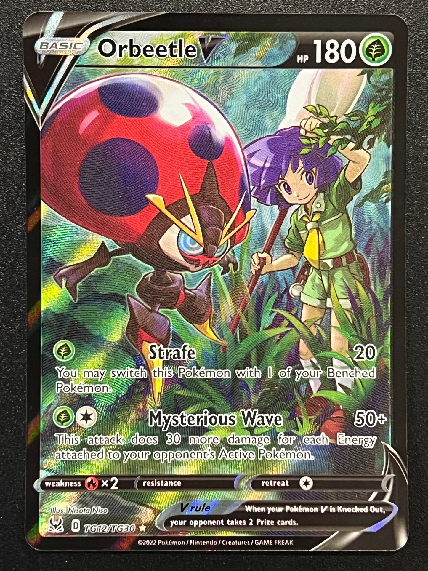 Orbeetle V - TG12/TG30 Lost Origin Rare Holo