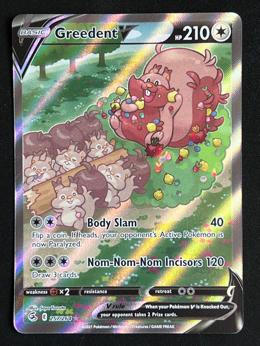 Greedent V - 257/264 Fusion Strike Rare Alt Art Holo V