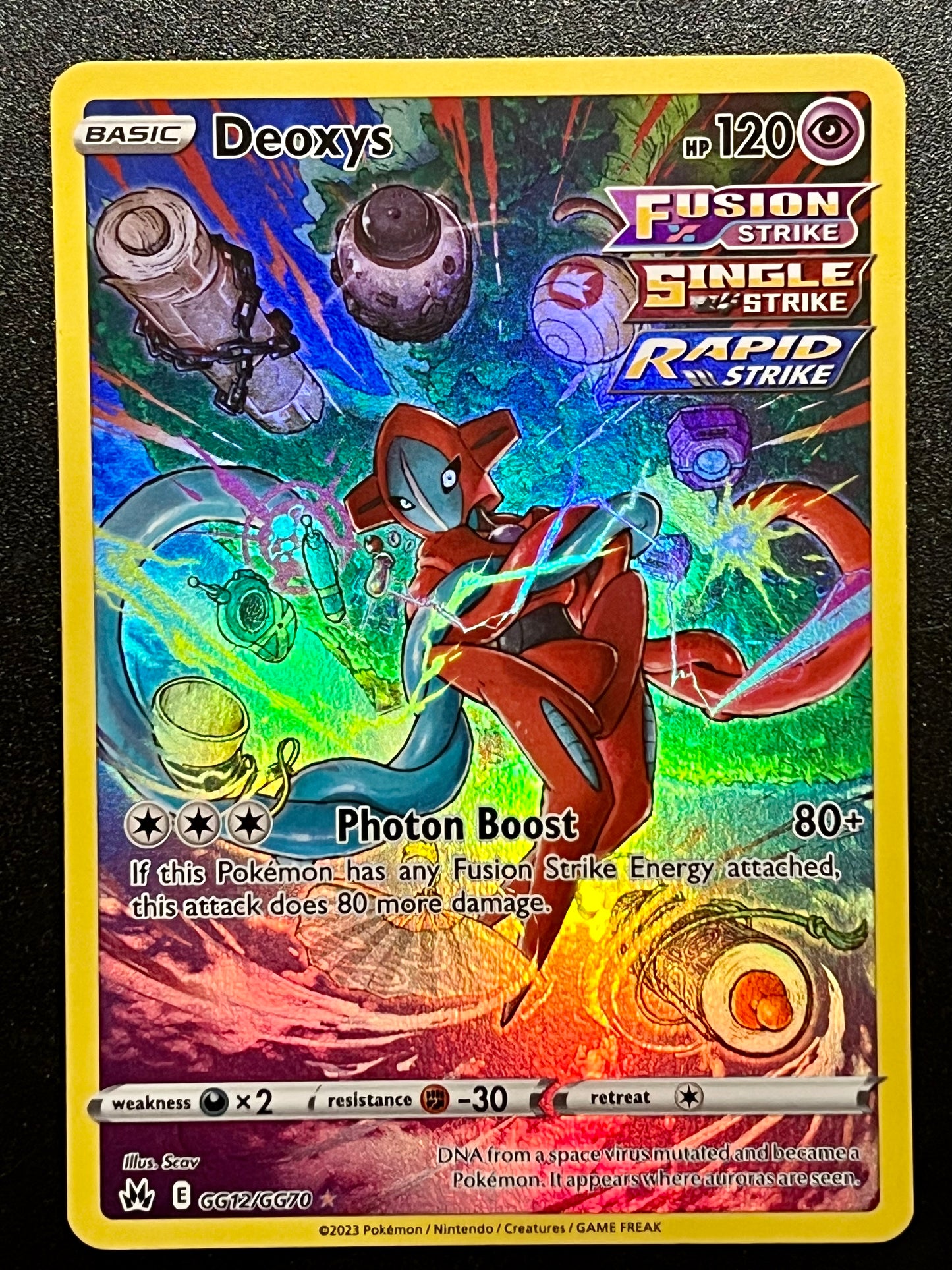 GG12/GG70 Deoxys - Pokémon Crown Zenith Holo Rare